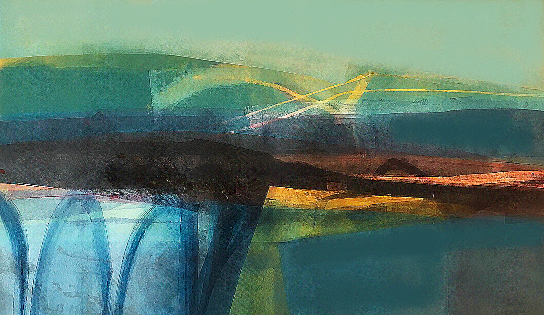 green land blue bridges.jpg (monoprint) 65x130cm